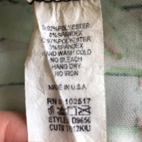 Yellow & Pink Floral Sheer Black Mesh Cutout Body Con Dress - Picture 8 of 8